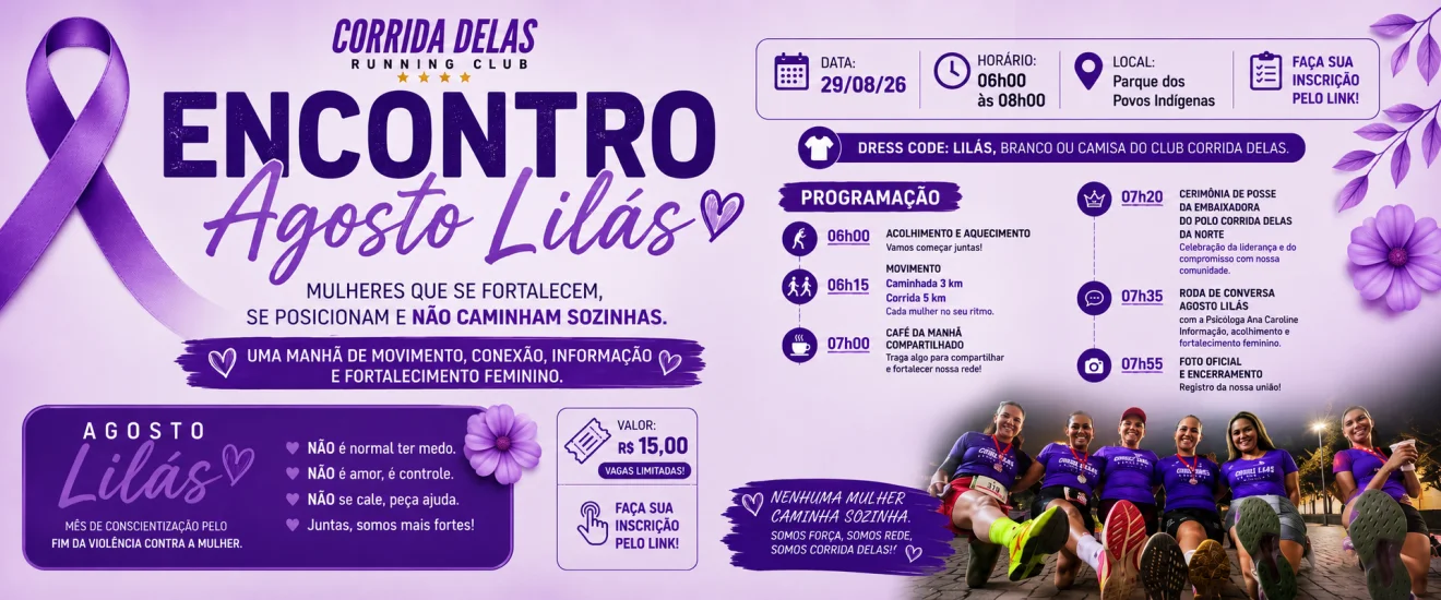 Encontro Agosto Lilás